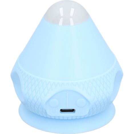 Balle de massage murale à ventouse, outil de massage vibrant et chauffant pour le dos, ciblant les points de tension, les tissus profonds, la nuque et les fascias. Couleur bleue. (1/5)