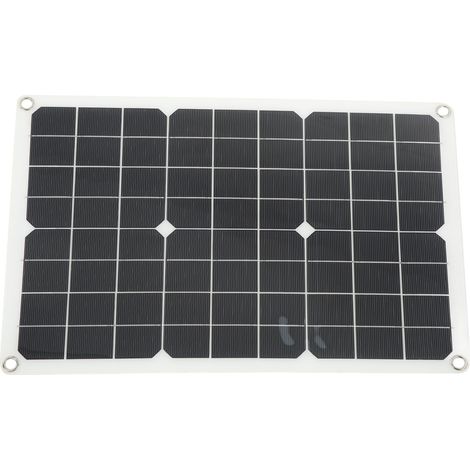 20W 5V monokristallines Solarpanel, zwei USB-Ausgänge für Akku, Handy-Ladegerät und Zigarettenanzünder (keine Speicherfunktion, keine Bedienungsanleitung enthalten) (1/5)
