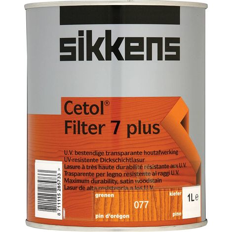Sikkens Cetol Filter 7 Plus Woodstain Paint - 1 Litre - Pine (077)