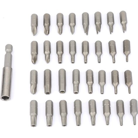 33-in-1 Hohlschraubendreher-Bit-Set mit Sechskant-, Kreuzschlitz- und Phillips-Schraubendreherbits sowie Verlängerungsgriff (1/5)