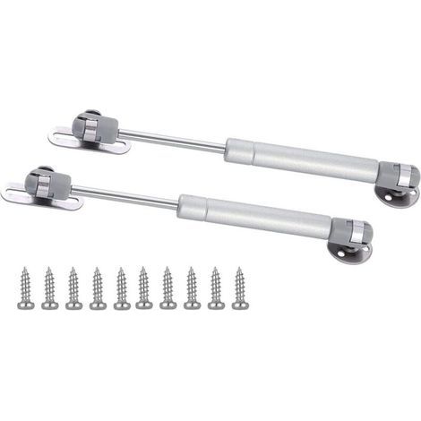 Vérins à gaz 120N pour meuble – Lot de 2 – Amortissement silencieux – Compatible bois et aluminium – Installation simple avec vis incluses (1/5)