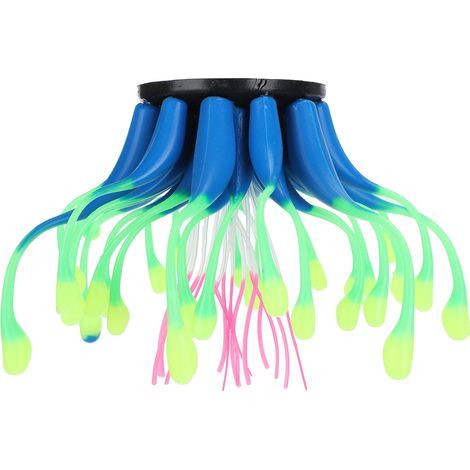 Corail artificiel en Silicone, Simulation de plante d'eau, décoration d'aquarium de poissons, ornement bleu (1/5)