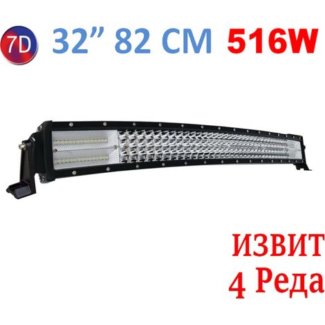 Gebogener 82 cm 516 W, leistungsstarker 7D LED-Bar / LED-Dioden-Scheinwerfer 12 V / 24 V