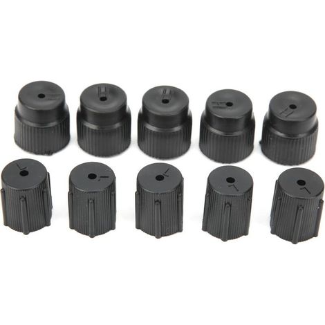 Lot de 10 bouchons universels pour l'entretien des climatiseurs, couvercles pour ports de remplissage de réfrigérant, accessoires automobiles