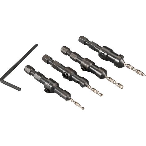 MAKITA D-73455 (4pc) Countersink drill bit set 3-6mm