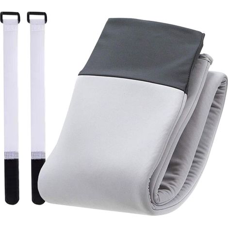 Gaine isolante portable pour tuyau de climatiseur, résistante aux hautes températures et munie de liens - Enveloppe isolante pour tuyau de climatiseur, idéale pour chambre, maison, hôtel, garage, appa (1/5)