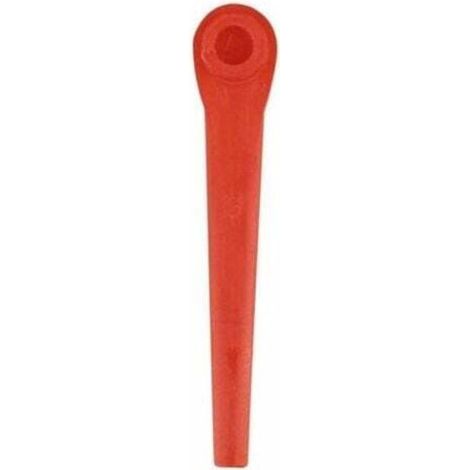 100er-Pack Kunststoffklingen, kompatibel mit Gardena Rasentrimmern, Ersatzklingen für Gardena Rasentrimmer und Akku-Rasentrimmer, Rot (1/4)