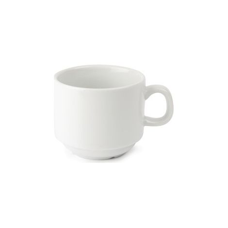 Tasse à Thé Empilable Blanche 200 ml Whiteware Lot de 12 Olympia