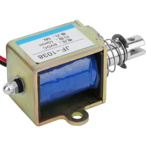 JF-1038 5N 6V Gleichstrom-Elektromagnet, Schub-Zug-Typ, 10 mm Hub (1/5)