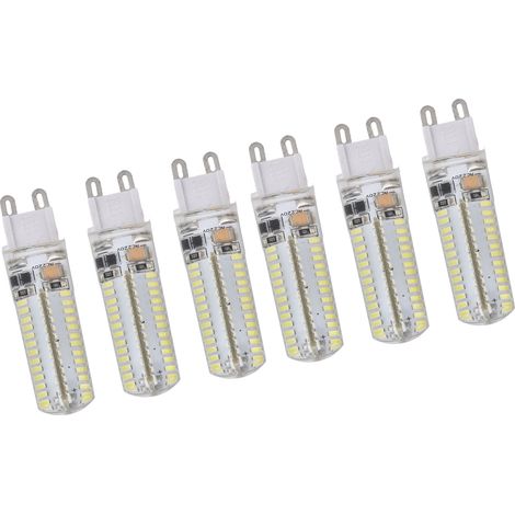 Stück G9 Silikonlampen, 5 W, 104 LEDs, IP45 wasserdicht, für Kronleuchter, Wandlampen, 220 V, Warmlicht (1/5)