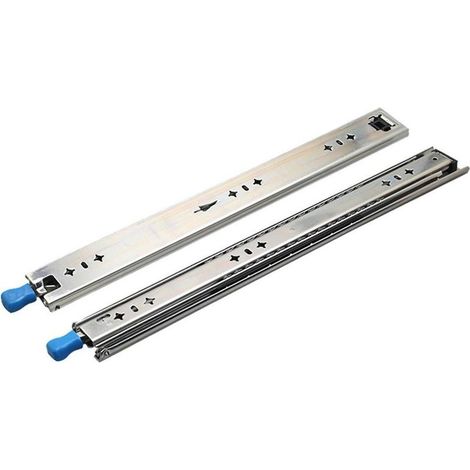paire de glissières de tiroir verrouillables, robustes, supportant jusqu'à 120 kg, pour remorque, largeurs disponibles : 16, 18, 20 et 22 pouces (450 mm). (1/5)