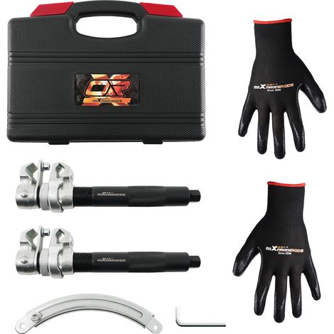 Heavy Duty Coil Spring Compressor Hook Strut Clamp Suspension Car Auto Tool Set (1/5)