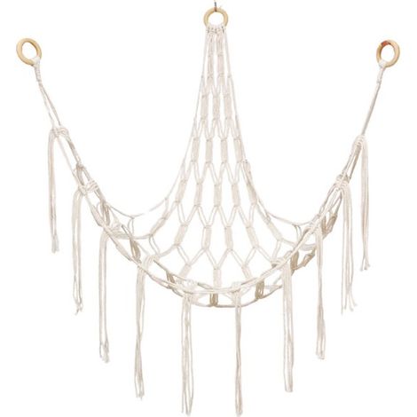 Hamac pour peluches, filet de rangement pour hamac, filet triangulaire pour jouets, filet de rangement pour coin de chambre, sur (1/5)