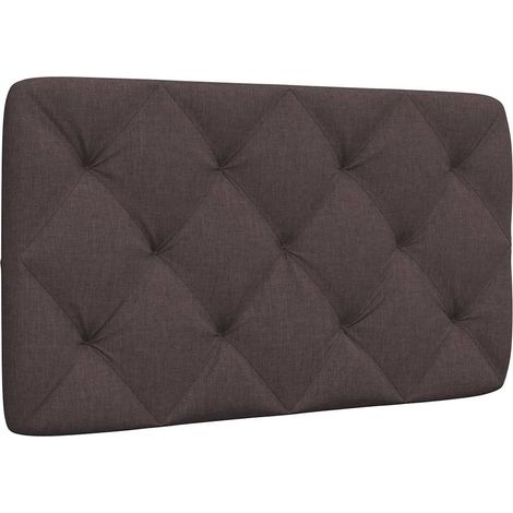 Kopfteil-Kissen Dunkelbraun 90 cm Stoff