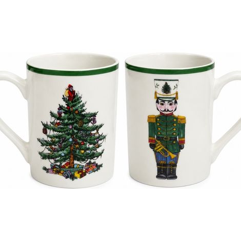 Tasse en céramique 370 ml, motif sapin de Noël vert, mug de fête 370 ml sapin de Noël vert (1/5)