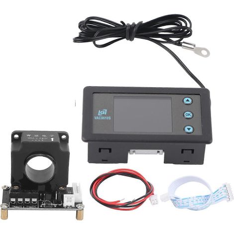 Coulombmètre, mesure de tension et de courant, capacité de batterie, ampères, testeur secondaire, appareil de mesure numérique 300 A (1/4)