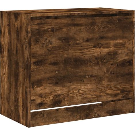 Zapatero mueble para entrada pasillo y salón 80 x 42 x 69 cm madera de ingeniería marrón 020021598 (1/5)