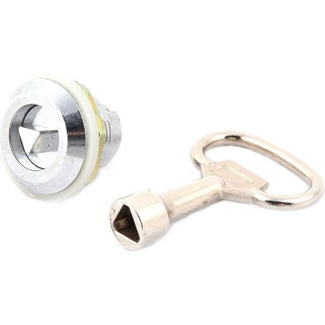 Schubladenschrank Tür 21mm Außengewinde Sicherheitsschloss mit Dreieckschlüssel (1384ba807d75a67f4f3 (1/3)