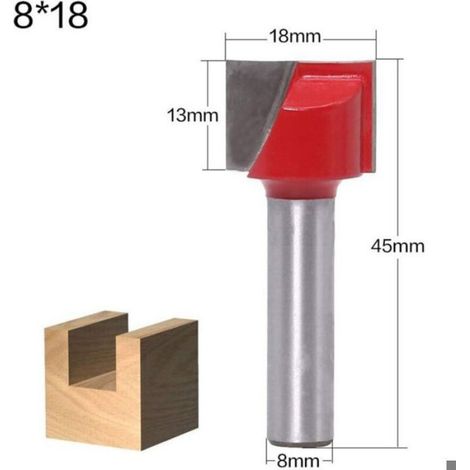 Nettoyage des embouts de routeur inférieurs Fraise à bois tige 8mm fraise 8mm tige affleurante garniture charnière mortaise modèle (1/5)