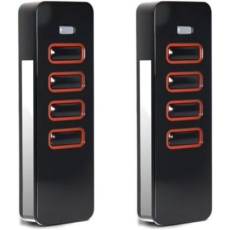 Lot De 2 Télécommandes 868 MHz 4 Canaux Pour Motorisation De Portail Et Garage Code Tournant Compatible Pearl (1/4)