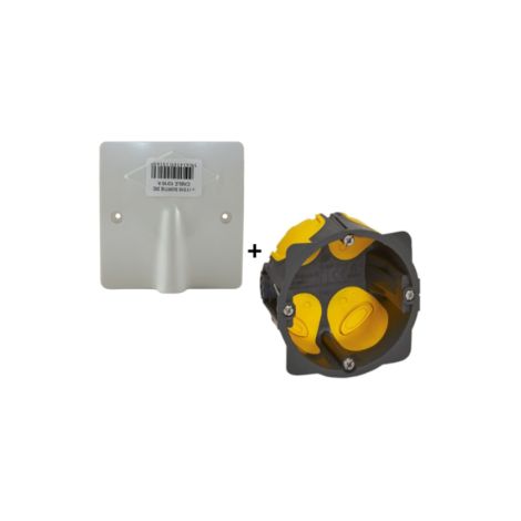 SIB - Sortie de cu00e2ble 16/20A - u00e0 vis dim. 80x80 + bou00eete Legrand batibox BBC - P11016+080021L (1/3)