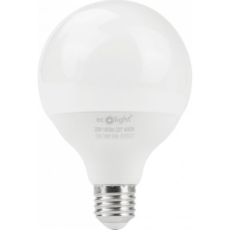 Ampoule LED globe G95 E27 20W 4000K 1800lm Ecolight (1/4)