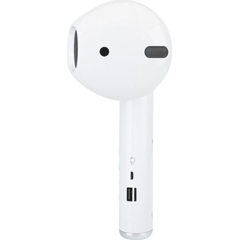 Haut-parleur Bluetooth sans fil géant avec support pour carte TF et stéréo haute qualité - Blanc (1/5)