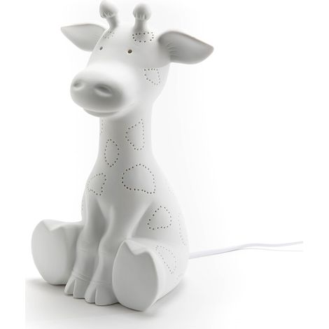 Lampe à poser Girafe en porcelaine
