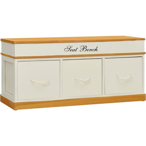 Banc de rangement de chaussures Meuble à Chaussures  Meuble d'entrée 44905 (1/5)