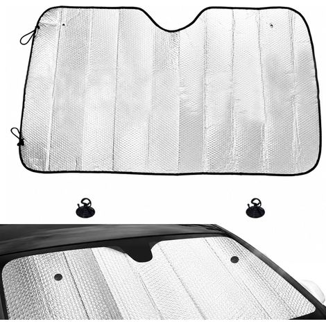 Pare Soleil Voiture,Pare-Soleil de Voiture Pare Brise Avant Pare-Soleil Parasol de Voiture Pliable Pare-Brise Pliable,Occultant,Bloque Les Rayons UV,pour La Plupart des Voitures (1/5)