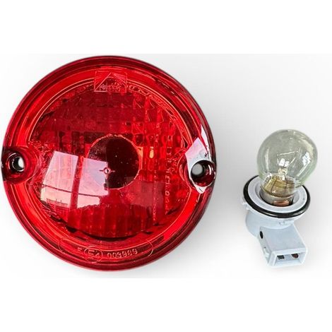 Nebelschlussleuchte 95 mm rot 2-polig für Wohnwagen