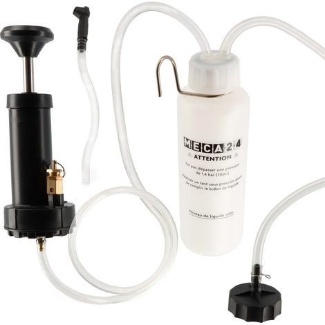 Purgeur de frein manuel automatique à pompe déportée - purge embrayage - Adaptateur multimarques (1/5)