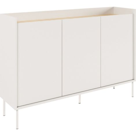 Selsey TOVI – Buffet 3 portes - blanc/chêneLindberg - 140 cm (1/5)