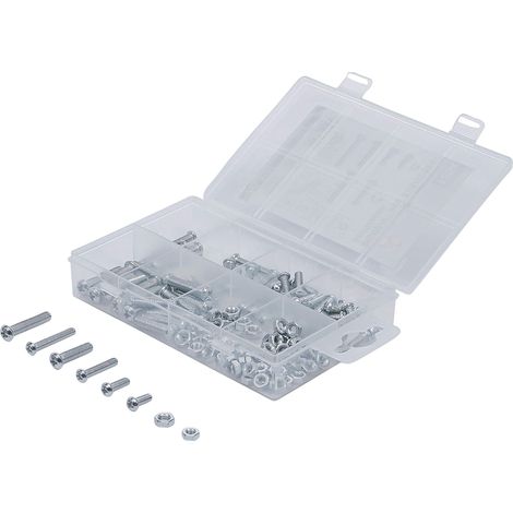 Bgs Technic Pro+ - Set Di Dadi E Viti Assortiti, 125 Pezzi, M4 E M5, Sistema Metrico (1/4)