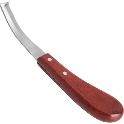 Couteau De Parage Couteau Sabot Cheval Outil Parage Sabot INOX Tranchant - Double Lame Ergonomique Léger Précis 23cm Couteau Sabot Professionnel pour Ferme Élevage Maréchal Ferrant (1/5)