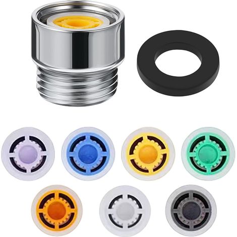 (8 pièces) Douche Limiteur de réducteur de débit réglé, Douche Limiteur de Réducteur Réducteur de Débit Réglé pour Cuisine, Salle à Manger, Salle de Bain