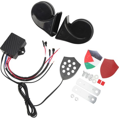Klaxon électronique 12 V 150 dB avec télécommande, compatible avec voitures, berlines, camions et SUV. (1/5)