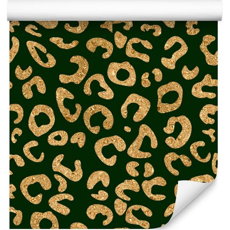 Papel pintado de cuero verde botella, 50x1000 cm (1/5)