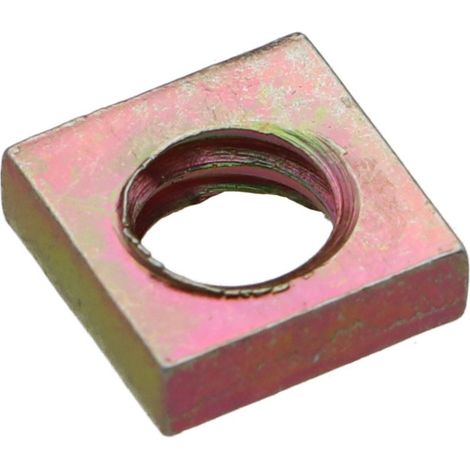 Ecrou carré M7 10X10X3 Pas de 150 Bichromaté-1 pièce