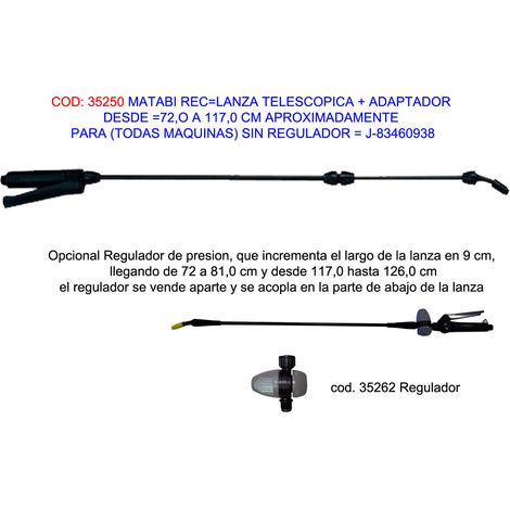 MATABI TELESKOP RECLANZA MIT ADAPTER 72 BIS 117 CM