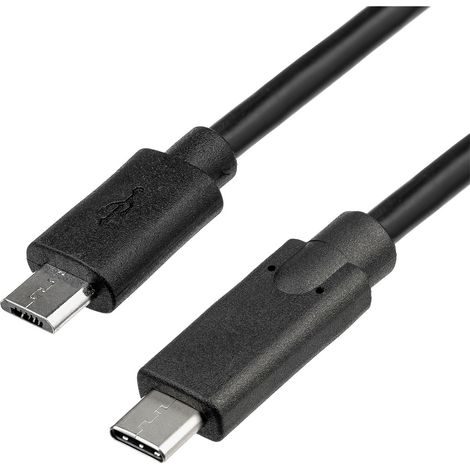 Akyga AK-USB-16 Micro-USB-B-auf-USB-C-2.0-Kabel, 1 m langes Handy-Ladekabel (1/3)