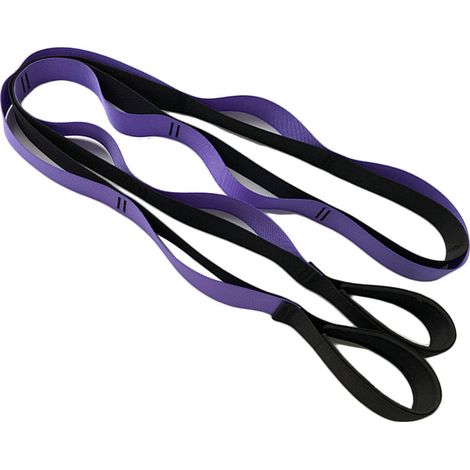 Sangle d'étirement multi-boucles pour le yoga, le Pilates et le sport, pour améliorer la posture et accroître la flexibilité. (1/5)
