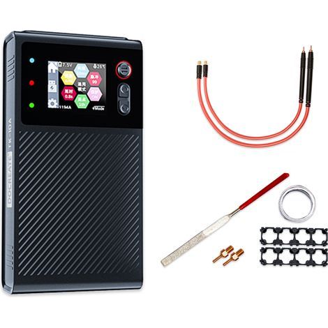 Spot welding machine, 8000mAh battery, spot welding machine with LCD screen, 6 functions, spot welding thickness up to 0.25 mm, nickel-plated (1/5)