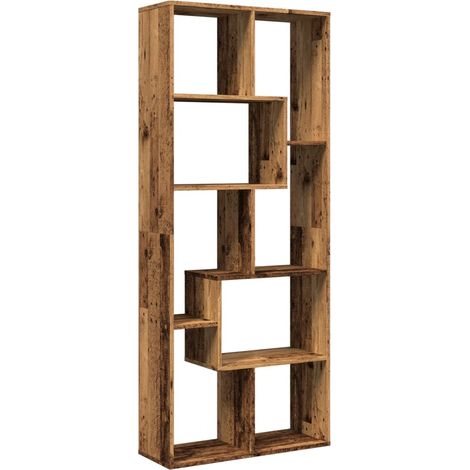 Maison Exclusive - Libreria Divisorio Legno Antico 67x25x161,5 cm in Truciolato