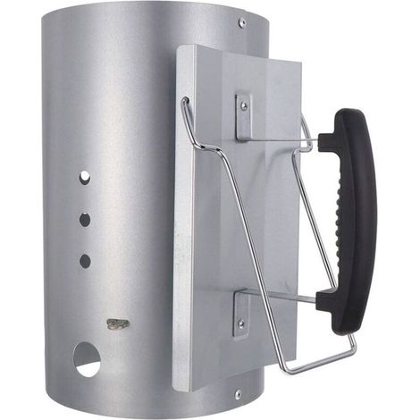 Cheminée d'allumage, Rapidfire Starter - allume-feu compact avec deux poignées, barbecues à charbon et +, aide à l'allumage pour charbon et briquettes (1/5)