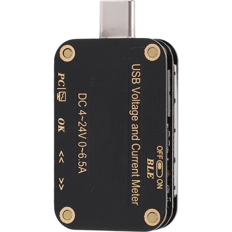 Chargeur USB C FNIRSI-C1 : Testeur de tension et courant, détection rapide de puissance, logiciel PC inclus, sans Bluetooth (1/5)