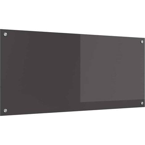 Protection de cuisine Gris foncé 110 x 50 x 0,6 cm verre trempé CFW64448 (1/5)