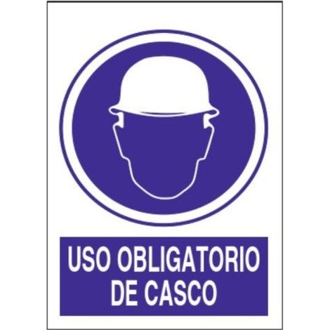 SEÃ‘AL 21X30 USO OBLIGATORIO CASCO - MARKET MEGASTORE