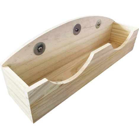 Futterkrippe aus Holz für Kaninchen, Chinchillas und Meerschweinchenkäfige