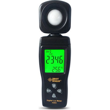 BRAVIX De Poche Haute Précision Light Meter Numérique Luxmètre Numérique Light Meter Professionnel Light Meter Numérique Illuminomètre Éclairement Mètre Photomètre Outil,1pcs